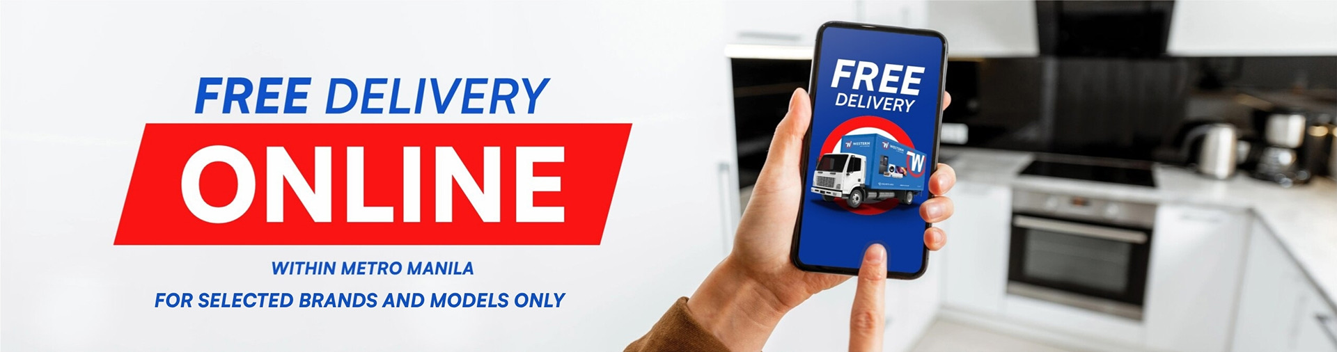 FREE delivery online within Metro Manila, for selected brands and models only